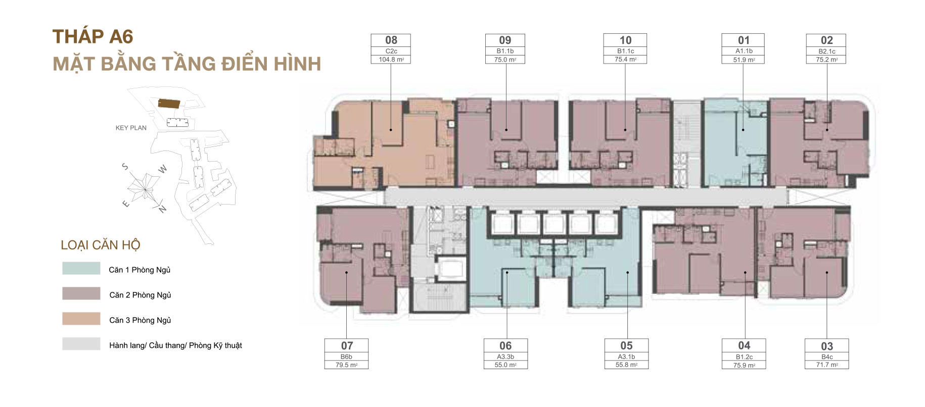 Mặt Bằng Tháp A6