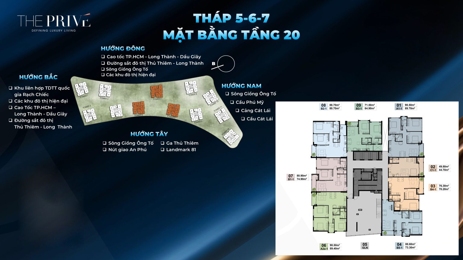 Tháp 5-6-7 ( Tầng 20 )