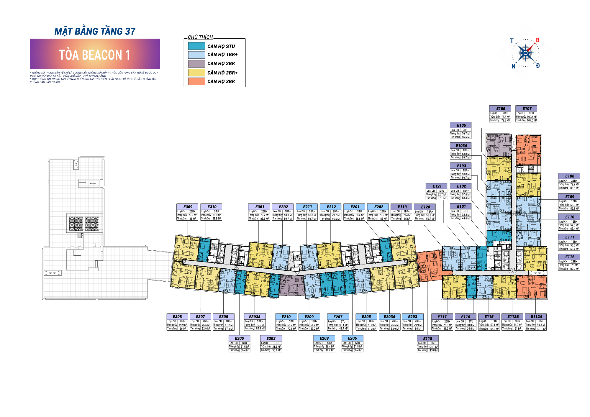 Mặt Bằng Tầng 37