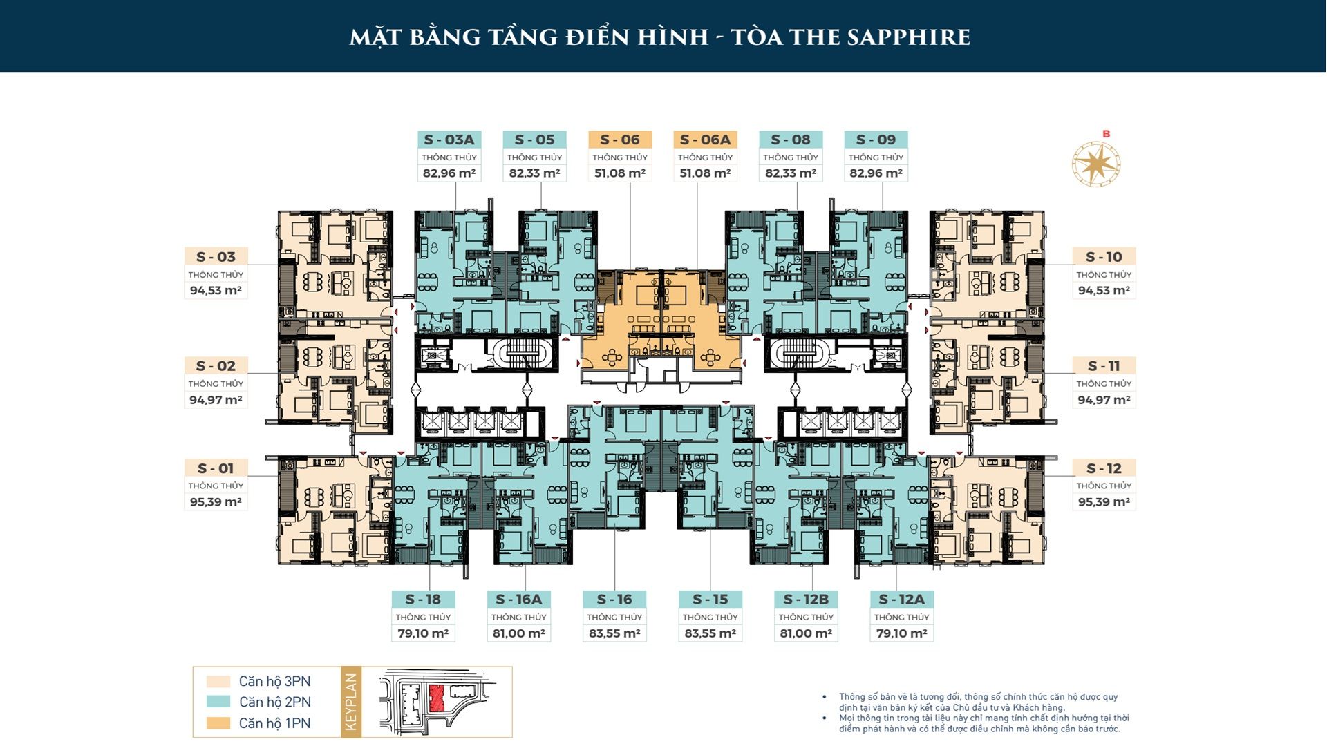 Mặt Bằng Tầng Tháp Sapphire